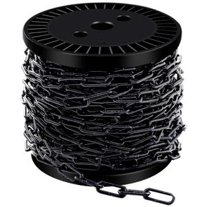 33 ft 1/12" Metal Hanging Chains Fixture Chain Decorative Chain Light Duty Chain Utility Chains for Hanging Plants, Basket, Light Fixture, Chandelier, Lamp (2mm 33ft)