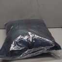 Green Red Blue Plaid Throw Pillow (18x18)