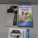 Inspiratek Kids Fitness Tracker for Kids Age 5-16 (5 Colors), Waterproof Pedometer Watch, Easy to Use Tracker Watch (Black)