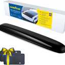 Goodyear Shatterproof Sunroof Wind Deflector 42.5", Tinted Sun and Moonroof Visor for Deflecting Noise, Rain, and Windy Weather, Car Accessories, Sun Shade Light Tint - GY004902