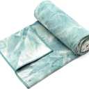 Eunzel Hot Yoga Towel Non-Slip Yoga Mat Towel Ultra-Absorbent Microfiber Towel for Hot Yoga, Pilates，Bikram and Workout 26.5"x 72"