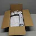 Skouphy 3D Printer Filament Storage Box - 2 Tiers Metal Filament Storage Rack with Cloth Cover,- 3D Filament Holder for Home, Office Workshop, Studio 20 Rolls - Black