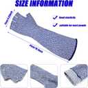 JenPen 3 Pairs Protective Arm Sleeves Arm Protectors for Thin Skin and Bruising Cut Resistant Sleeve Level 5 Burn Protection