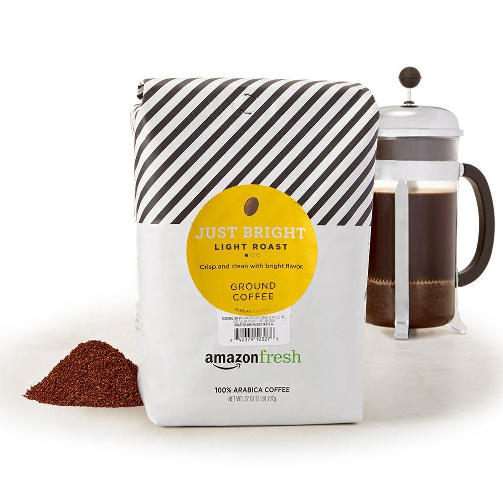 Amazon Fresh, Just Bright Ground Coffee, Light Roast, 32 Oz (32 Ounce (Pack of 1))