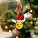 Bee Ornament - Bee Gifts for Women, Men, Lovers - Bees Bumble Ornaments for Christmas Tree, Bees Honey Ornaments for Christmas Tree - Crochet Ornament & Message Card