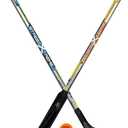 Franklin Sports NHL Kids Street Hockey Stick Set - Includes (2) Youth Street Hockey Sticks + (1) Outdoor Roller Hockey Ball - Perfect Hockey Starter Set for Kids