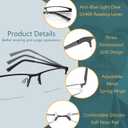 3 pack mens reading glasses anti blue light half frame readers,fashionable mens anti fatigue/UV readers