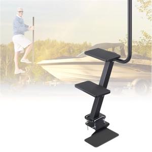 2 Step Boat Trailer Steps, Heavy Duty 400 LBS Capacity, Boat Steps with Handle Non Slip Boat Ladder Trailer Tongue Step, Universal Fit Bass Boat, Pontoon Boat