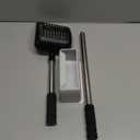 Hortsun 32 Inch Cat Litter Scooper Metal Long Handle with Cat Litter Scoop Holder Deep Kitty Sifter Shovel Detachable Stainless Steel Poop Sifter Scooper Caddy Kitty with Box(Black)