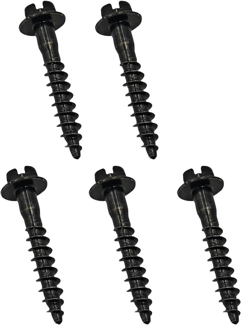 WZP 5PCS Air Box Bolt Screws, BAS01003 GM Air Box Cleaner Intake Retainer Screw, Replace for GM 6509605AA 11549031, Compatible with Dodge, Ram, Chevy (Black)