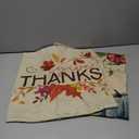 Pillow Covers 18x18 Set of 2 Thanksgiving Themed for Sofa Couch Bed