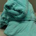 16 Pack Microfiber Bath Towels Bulk 27'' x 60'' Oversized Size Bath Towel Highly Absorbent Extra Large Soft Drying for Beach Shower Summer Salon Sport Gym Party (Wheat,Light Blue)