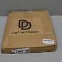 Defined Deco Woven Placemats Set of 6,12" Round Rattan Placemats, Natural Hand-Woven Water Hyacinth Placemats, Farmhouse Weave Place Mats, Rustic Braided Wicker Table Mats for Dining Table, Home, Wedding.