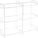 Sumerflos 3-Tier Acrylic Tabletop Display Shelf, Modern Clear Display Stand, Sturdy Storage Shelves for Toy, Makeup, Perfume, Spice