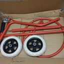 Portable Hand Truck with Wheels, Holds Up to 250 lbs, Red