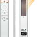 BN59-01391A TM2281E Fit for Samsung TV Remote Compatible with Samsung Frame TV Remote 2021-2024 Neo LED Smart 4K Ultra HD TV, with Bluetooth Rechargeable Solar Cell, 4 Shortcut Buttons, White