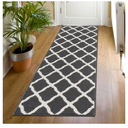 SHACOS Runner Rugs 20"x59" for Entryway Kitchen Hallway Non Slip Washable Rug Runner Dirt Trapping Doorway Entrance Laundry Room Runner Rug, Dark Grey