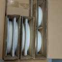 HaWare Dinnerware Sets, 16-Piece Plates and Bowls Set, Stoneware Dish Set for 4, Ceramic Dishware Set for Pasta Cereal, Chip and Scratch Resistant, Microwave and Dishwasher Safe, Speckled White