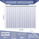 Juexica 96 x 96 Inch Clear Freezer Door Curtain Plastic Door Strips Curtain, Clear