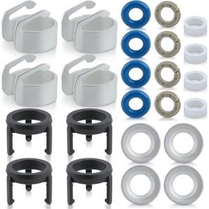 MOTOALL 06J998907A Engine Fuel Injector Seal Repair Kit for A3 A4 A5 Q3 TT Quattro Pack of 4