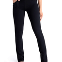 Women's Straight Leg Yoga Dress Pants Workout Pants, Size M, Black