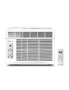 Midea 6,000 BTU Window Air Conditioner, 3-in-1 Cool/Fan/Dehumidifier Window AC Unit, Easycool Air Conditioner with Remote Control, Cools up to 250 Sq. Ft., Fits bedroom, study, office (2024 Upgrade)