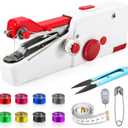Nupec Handheld Sewing Machine, Mini Cordless Portable Hand Sewing Machine for Beginners, Household & Travel Quick Repairs Electric Hand Held Sewing Device for Fabric Clothing Kids Cloth Pet Clothes
