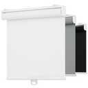 AYZOT Cordless 5% Openness View Roller Shades for Indoor Windows,Solar Screen Flame Retardant,Thermal Insulated UV Protection Fabric,Rolled Up Blinds with Spring System for Home(White,54" W x 72" H)