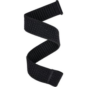 Watchband Compatible with Garmin vivosmart HR/HR+ Replacement Bands - Woven Nylon Strap with Hook and Loop ((10#) Dark Black)