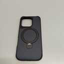 Designed for iPhone 17 Case with 360 Magnetic Stand, Carbon Fiber Phone Case [Compatible with Magsafe] [15FT Military Protection] with Stand Ring 6.3'', Black