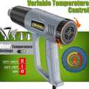 Heat Gun 212~1202 Dual-Lvel Temperature Control 4 Nozzles Overload Protection for Crafting, Shrink Tubing, Vinyl Wrap, Shrink Wrap,5Ft Power Cord (Shink Tube Kit(10Ft))