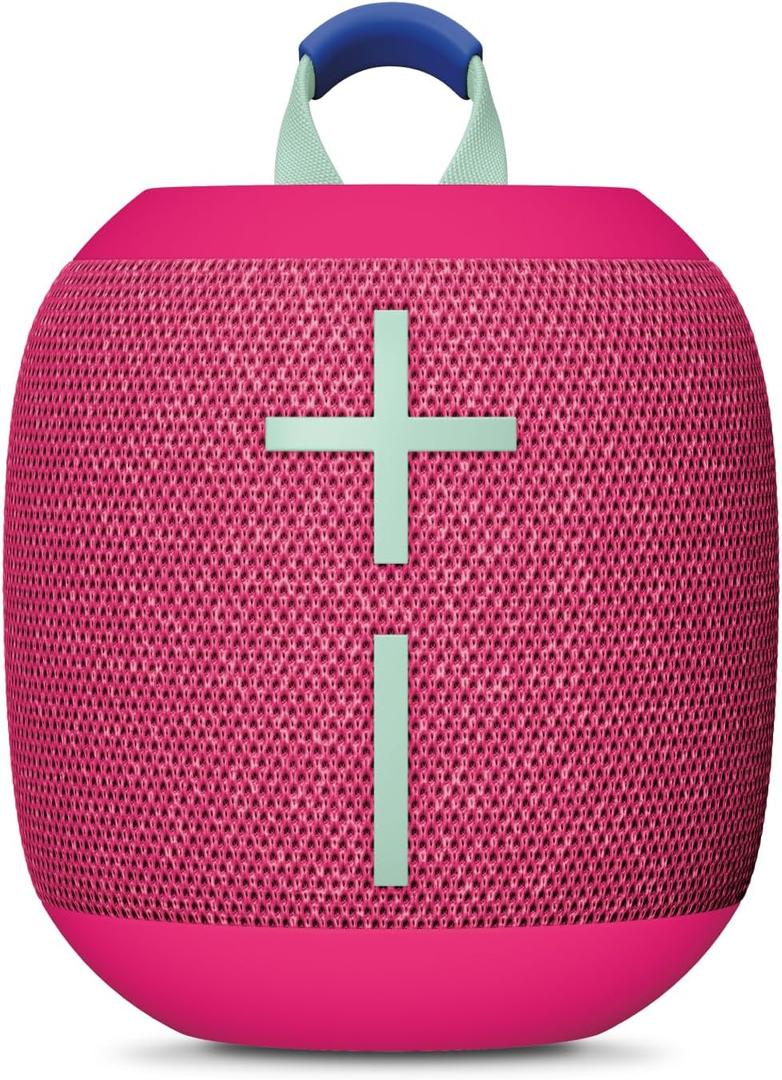 Ultimate Ears WONDERBOOM 4 Portable Waterproof Bluetooth Speaker with Big Bass and 360-Degree Sound, Dustproof Floating Speaker with 131ft (40m) Range - Pink
