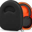 Geekria Shield Headphones Case Compatible with Sony WH-1000XM5, WH-1000XM4, MDR-XB950BT, WH-CH720N, Replacement Hard Shell Travel Carrying Bag with Cable Storage (Black)