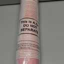 Umigy 60 Pcs Paper Ice Cream Cups 9 oz Disposable Dessert Bowls Snack Paper Cups Soup Bowls Party Supplies for Hot or Cold Food Party Supplies (Baby Pink)