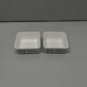 St Patricks Day Decorations-2pcs Ceramics St Patrick's Day Candy Dish-St Patrick's Candy Storage for Home Kitchen Tiered Tray Table Party Centerpieces Decor (White-green)