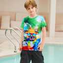 Kids Funny Graphic Polyester Colorful T Shirt for Boys Girls Size 4-14 (8-9 Years)