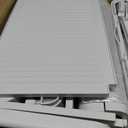5 Tier Slim Bathroom Storage Cabinet, Foldable and Movable, White