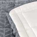 Smiry Non Slip Couch Covers for Dogs, Fuzzy Pet Couch Covers for 2-3 Cushion Sofa Pet Friendly, Soft Sofa Slipcovers Cushion Furniture Protector Washable (Grey, 27.6" x 59")