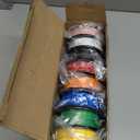 PLA 3D Printer Filament Bundle, PLA Filament 1.75mm, 250g Spool, 8 Rolls, 2kg in Total Black/White/Red/Yellow/Pink/Blue/Orange/Green