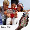 Goodon for iPhone 13 Pro Max Case Wallet - Flip Folio Leather Cover with Trendy Floral Design, 4 Card Slots & Kickstand Function, Protective Phone Case for Women and Girls - Flower Garden