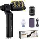 Cordless Electric Grill Brush with Adjustable Angle, 3-Speed Power Motor & Stainless Steel Head - Rechargeable, 90-Min Runtime, Waterproof Grill Cleaner for BBQ Grates & Griddles (Black)