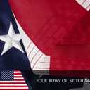 American Flag 4x6ft Long Lasting for Outside, Heavy Duty Nylon, Embroidered Stars, Brass Grommets, Perfect for Outdoor US Flags Show Your Patriotism