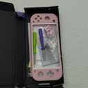 eXtremeRate Cherry Blossoms Pink DIY Replacement Shell for Nintendo Switch Lite, NSL Handheld Controller Housing with Screen Protector, Custom Cover for Nintendo Switch Lite [Console NOT Included]