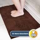 Muddy Mat | Super Absorbent Door Mat Indoor, Microfiber Quick Dry Chenille Entryway Rug, Non-Slip Front Door Mat, Indoor Mats for Entryway, Machine Washable Pet Rug, Brown 30"x19"