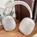 Case Cover for AirPods Max Headphones, Clear Soft Ear Cups Cover Accessories for Apple AirPods Max (2024/ 2020) (Small Bowknot)