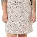 Amazon Essentials Womens Knit Jersey Sleep Tee Nightdress (Large, Ivory Leopard)