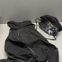 Dog Raincoat Waterproof , Reflective Adjustable Rain Jacket with Leash Hole, Convertible Hood/Collar Rain Coat for Dogs Poncho Breathable Lightweight (Black, XL)