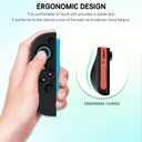 FUNDIARY Replacement for Nintendo Switch 2 Controller, Switch Wireless Controllers Compatible with Switch 2, Anti-Slip Soft Silicone Protective Cover with 2 Thumb Caps, Black