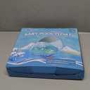 LAYCOL Baby Pool Float with Canopy UPF50+, 5 Point Safety Buckle No Flip Over, Inflatable Toddler Floaties Infant Pool Floats with Double Air Chambers, Baby Beach Essentials/Traval for 3-36M (Small, Blue)