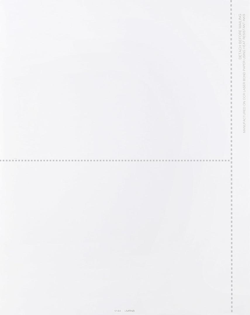 1099 and W-2 Tax Forms, Blank Laser 2-Up -NO Back Instructions - Use for W-2 or 1099-MISC, and 1099-R, DIV, Compatible with QuickBooks and Accounting Software, Pack of 25 Forms